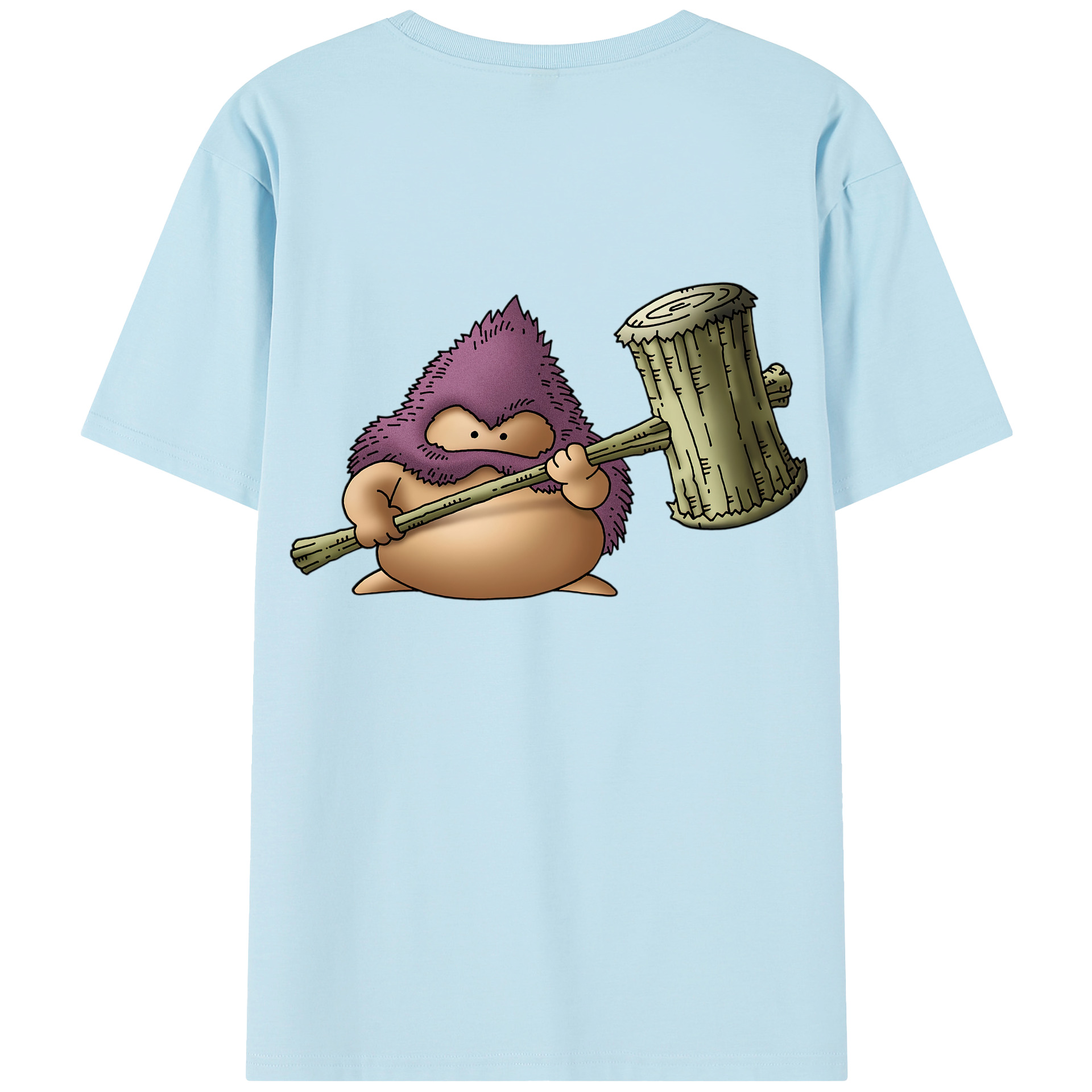 （画像用） ドラゴンクエスト Doragon Kuesuto Dragon Quest 綿100％半袖Tシャツ（背面プリント）